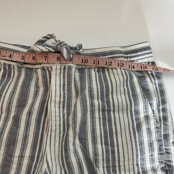 Sanctuary Women's Blue White Striped Drawstring Shorts Size Medium Coastal - Picture 10 of 10